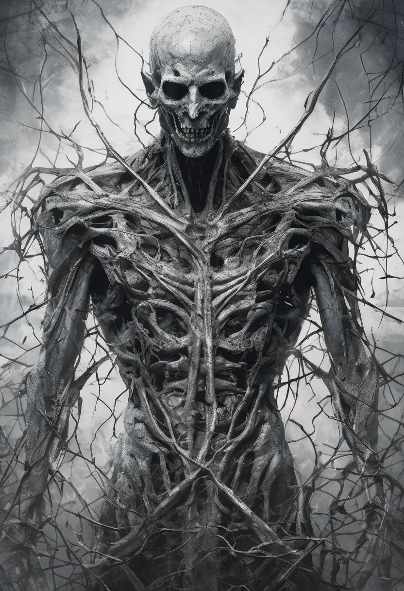 masterpiece,best quality, score_9, score_8_up, score_8, score_7_up, score_7,realistic, photorealistic ,source_photo, source_real, source_hentai, source_anime, 
high quality, highly detailed, abandoned, darkness, apparition, (translucent see-thru skin:1.9),dripping, dissolving, unholy, horror, unnatural long and twisted limbs, tendrils, sharp nails, night terror,nightmare, horror in the style of Greg Rutkowski, inhuman visions from a fevered mind, close-up, sickening sky, churning clouds, white unseeing eyes, trails of blood, blank eyes, dead eyes, concept art, radioactive mutated horror, sharp extended claws, cracked and blistered skin, emitting a faint toxic glow, sinister, menacing presence. <lora:add-detail-xl:2> , great lighting, large depth of field, hyperdetailed photography, (outstanding composition:1.4),  analog photo by Annie Leibovitz