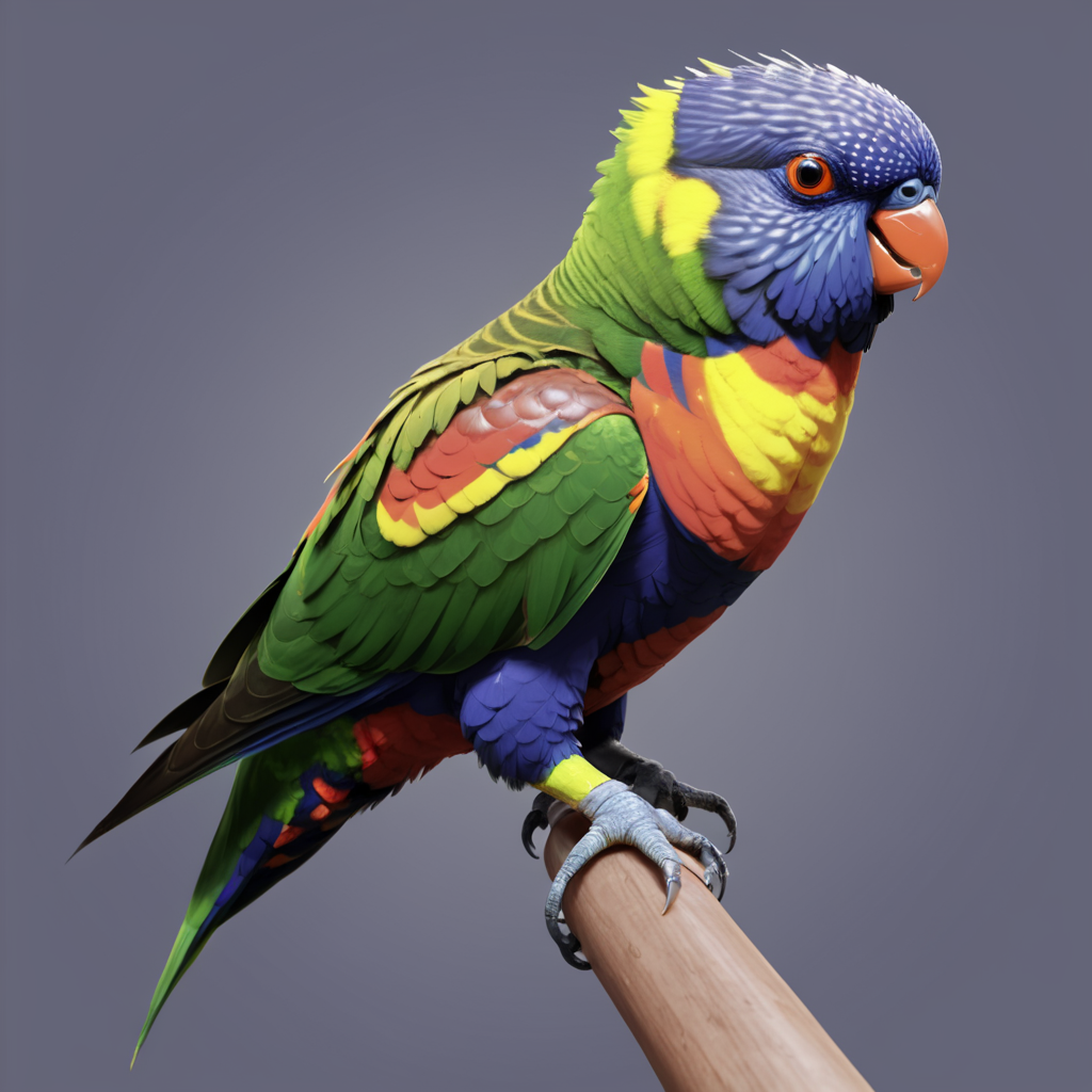 rainbow lorikeet, birb, <lora:Birb_XL_kk-000005:0.8>