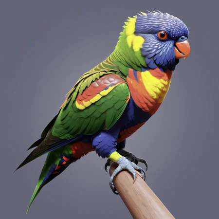 rainbow lorikeet, birb, <lora:Birb_XL_kk-000005:0.8>