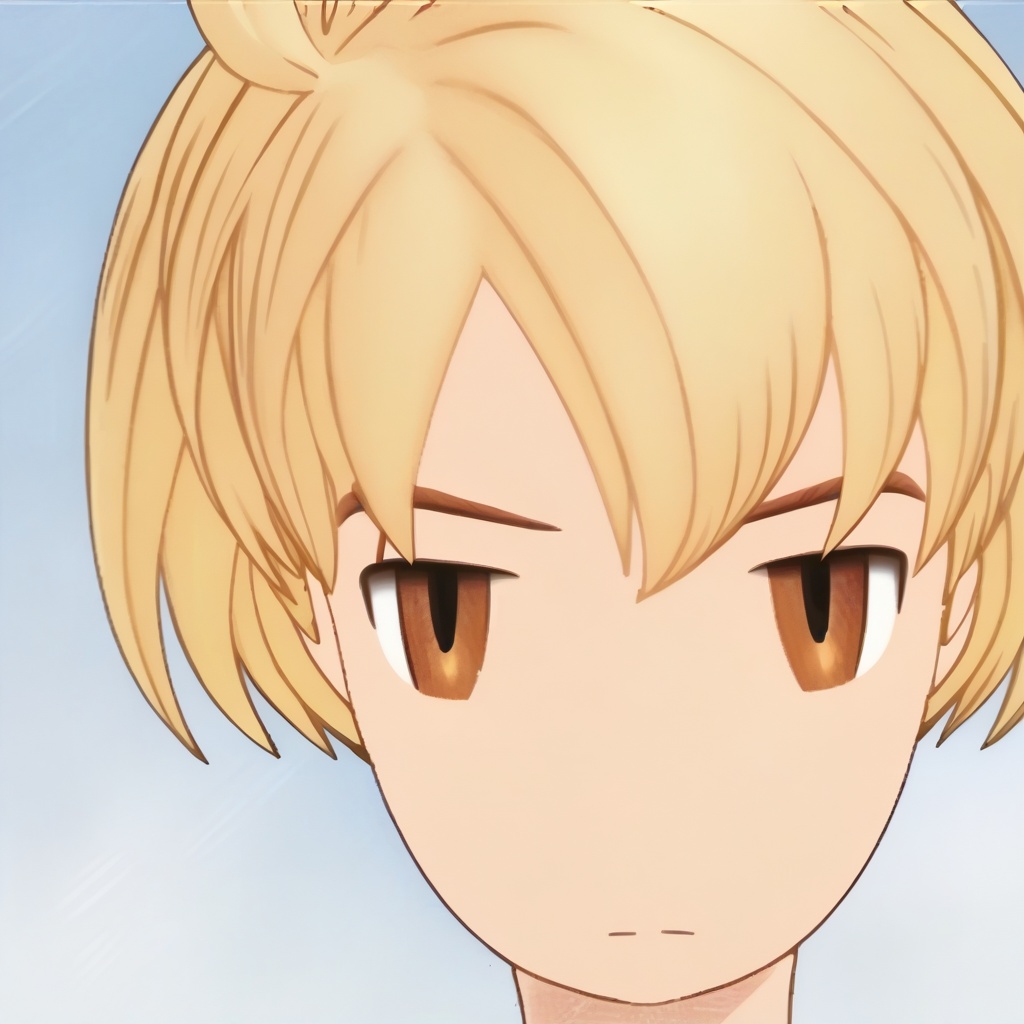 solo, ramza beoulve, looking at viewer, short hair, blonde hair, 1boy, closed mouth, portrait <lora:FFTFMV:1> <lora:FFTFMVv2:1>