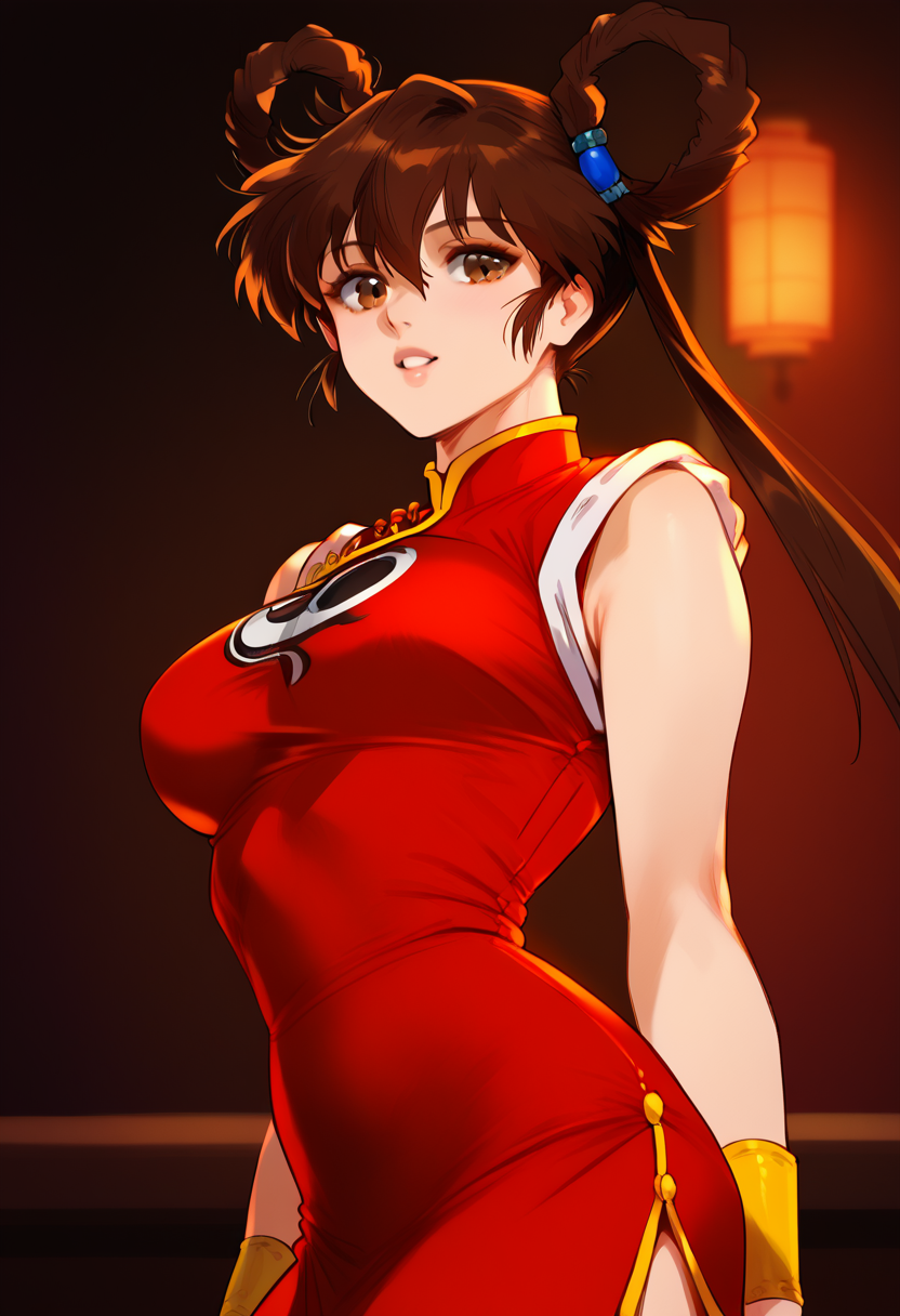 score_9, score_8_up, score_7_up, score_6_up, score_5_up, score_4_up, masterpiece, best quality, BREAK,
1girl, indoors, night, chinatown,   <lora:Mamono_Hunter_Youko:1> dyohko, brown hair, hair rings, chinese clothes, red dress, sleeveless,  <lora:TruckKun_Style_Lora_V3:1>