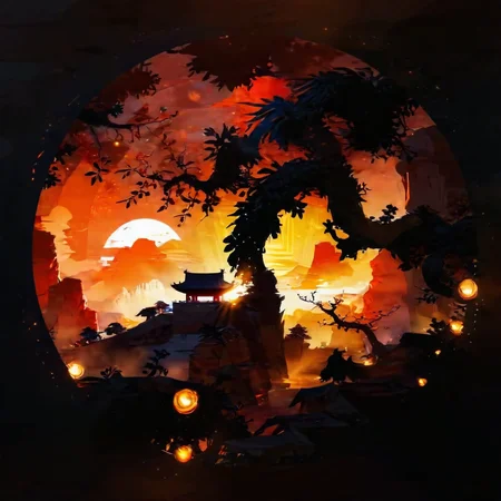SoraSleepAI, <lora:sdxl_lightning_8step_lora:1>, masterpiece, <lora:lora:1> Circle, Chinese style, unreal engine, warm