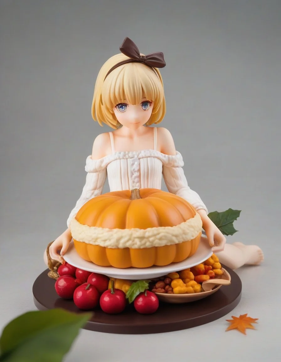 embedding:, score_9, score_8_up, score_7_up, 1girl, flat chest, tiny tits, 22yo
A blonde white woman with a round, softly contoured face, slightly fuller cheeks, and a gently defined jawline. She is wearing a sweater for thanksgiving with her boobs out slightly. Her blonde hair is short and falls right above shoulders, straight, very light blonde, and falls loosely around their face, framing it naturally and accentuating their fair complexion.
Thanksgiving dinner scene with a golden roasted turkey at the center of a wooden dinner table. Surround it with traditional sides like creamy mashed potatoes, stuffing, cranberry sauce, and warm dinner rolls. Soft, warm candlelight casts a gentle glow, creating a cozy, inviting atmosphere. Autumn-themed decorations, including pumpkins, colorful leaves, and rustic tableware, add richness and warmth. The ambient light is dim, emphasizing the flickering candlelight and the gleaming surfaces of the dishes, creating a serene, elegant holiday setting filled with visual warmth.
Fair, white skin, fair complexion. Woman is having sex on top of the dinner table. Doggystyle.