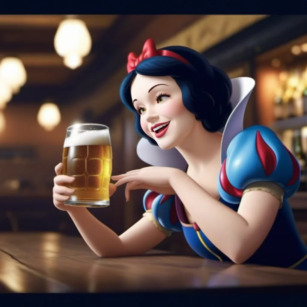 cinematic photo SnowWhite1024, a realistic woman,drunk, funny face, having a beer in a pub <lora:SnowWhite1024:0.8> . 35mm photograph, film, bokeh, professional, 4k, highly detailed