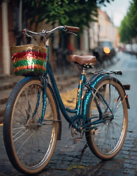 cinematic still fflix_sequin, bicycle, ground vehicle, no humans, road, blurry background, outdoors, street, pavement . emotional, harmonious, vignette, highly detailed, high budget, bokeh, cinemascope, moody, epic, gorgeous, film grain, grainy", "cinematic photo fflix_sequin, bicycle, ground vehicle, no humans, road, blurry background, outdoors, street, pavement . 35mm photograph, film, bokeh, professional, 4k, highly detailed", "fflix_sequin, bicycle, ground vehicle, no humans, road, blurry background, outdoors, street, pavement, intricate, elegant, highly detailed, digital painting, artstation, concept art, smooth, sharp focus, illustration, art by wlop
<lora:fflix_sequin-000012:1>