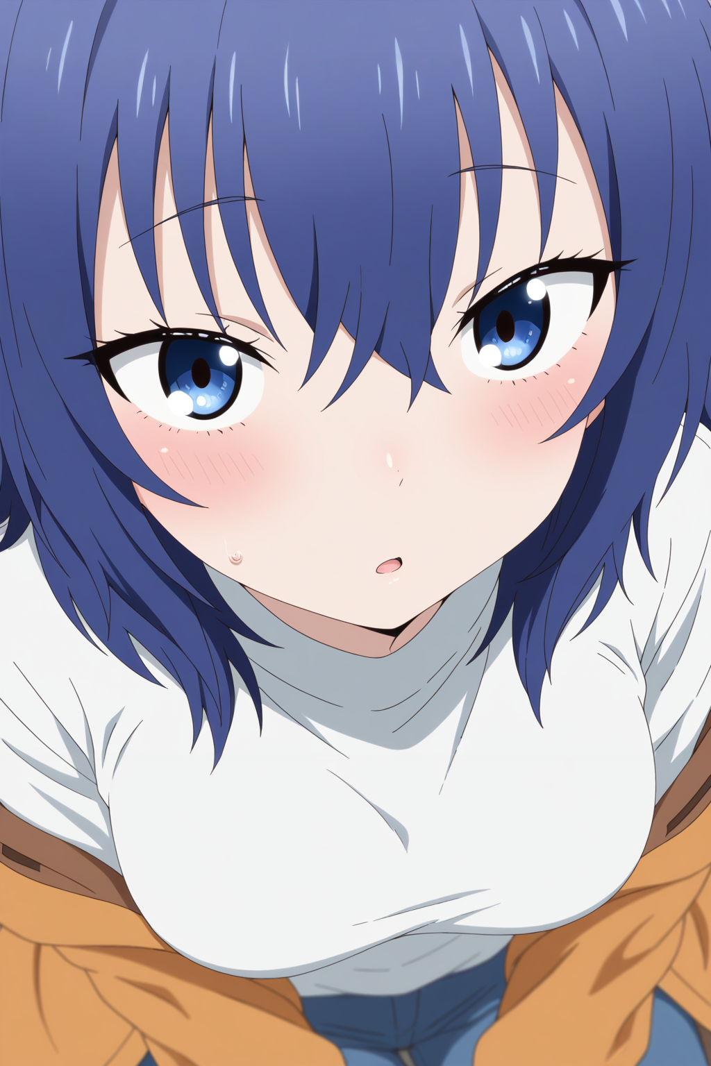 masterpiece, best quality, amazing quality, very aesthetic, absurdres, ultra detailed,
<lora:il_contrast_slider_d1 (Ð¦ÐÐÐ¢ ÐÐÐ Ð¢ÐÐÐÐ):-0.8>
 <lora:Chika Suzugamori:0.8> chika_suzugamori, 1girl, 
portrait, 
view from above, body is visible, medium breasts are visible from under the shirt,,