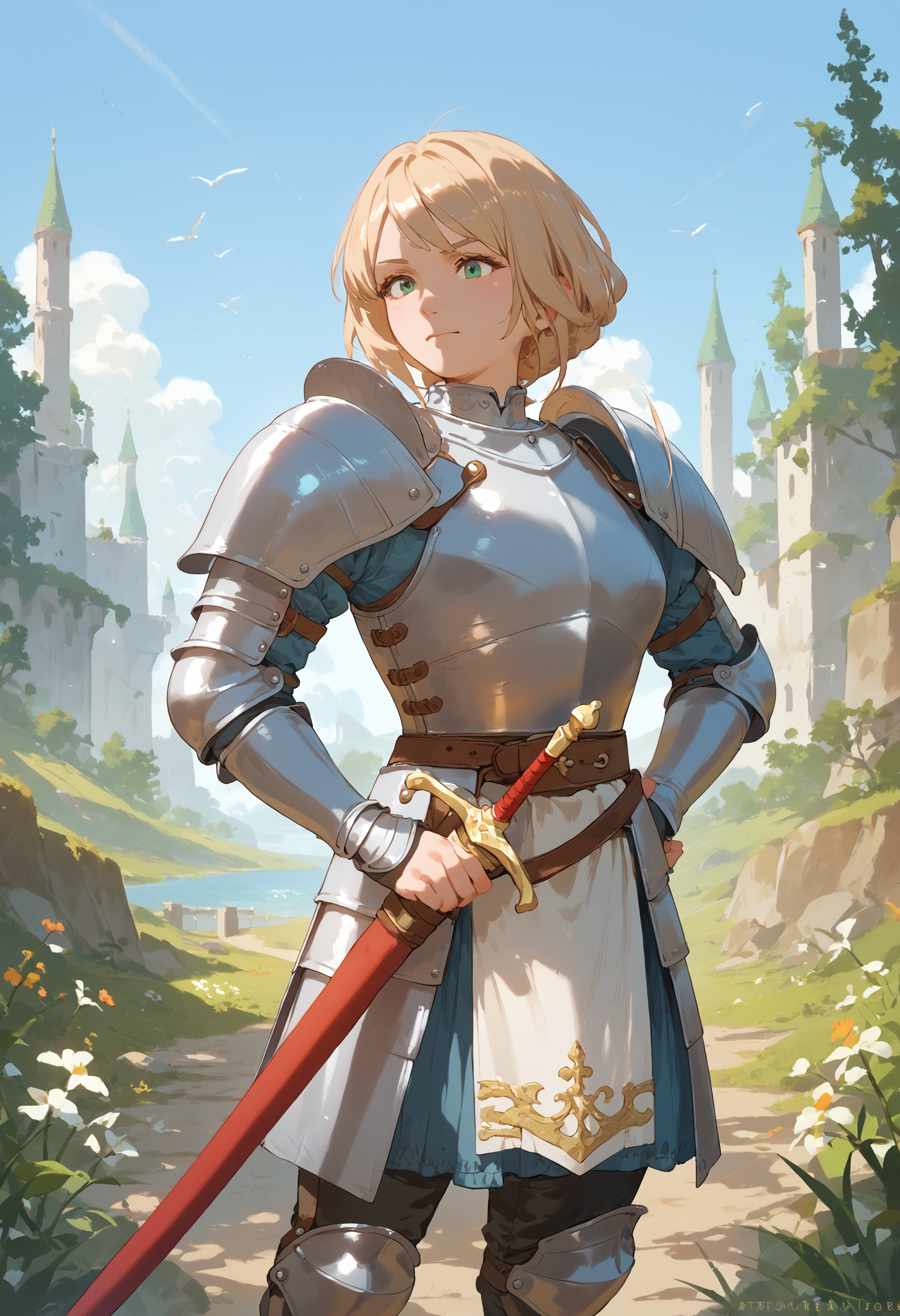 score_9, score_8_up, score_7_up, 1girl, sheathed sword, armor
<lora:sheathed_sword_pony_1_final:1>