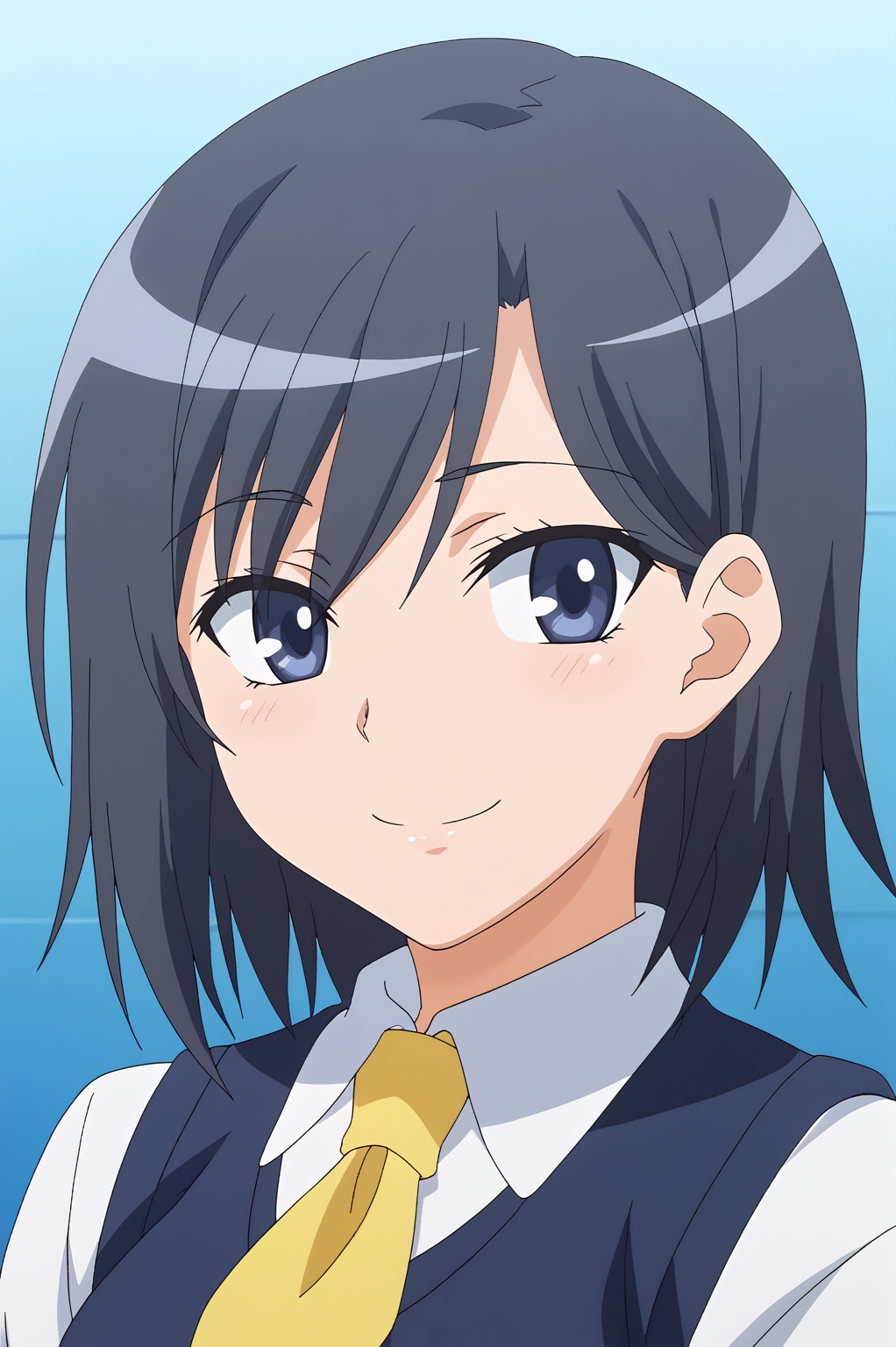 <lora:TESTS:0.8> Konori Mii, smile, upper body