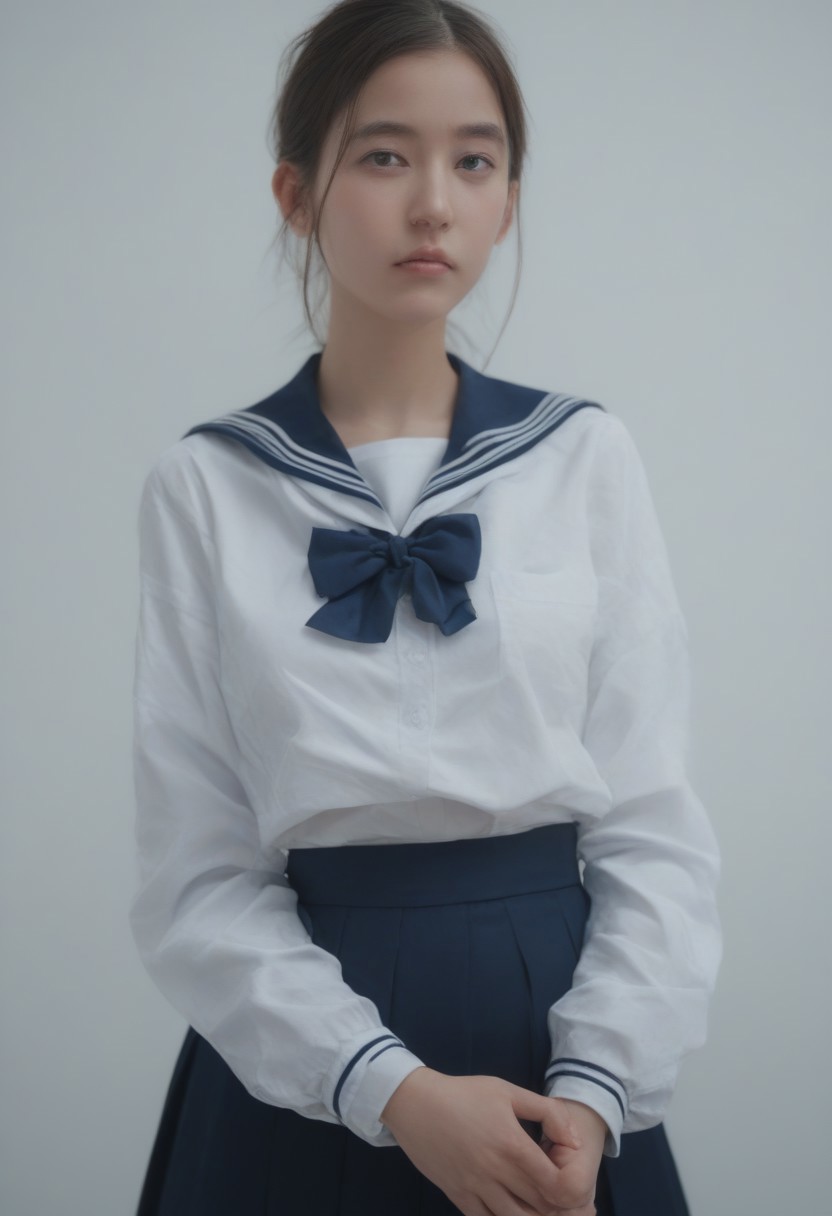 score_9, score_8_up, score_7_up, score_6_up, 1girl, JAPGIRL85@JP, school uniform