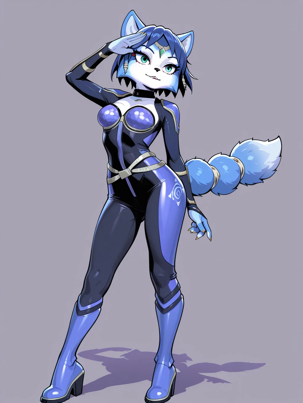 <lora:Krystal:1> krystal, assault outfit, pose, masterpiece, best quality, amazing quality, very aesthetic, absurdres, new, newest,