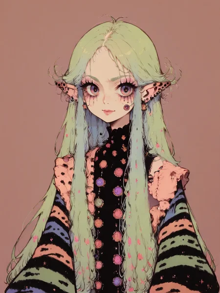 score_9, score_8_up, score_7_up, score_6_up, score_5_up, <lora:d4rkpurpXLP:0.8> d4rkpurp, 1girl, long hair, trippy