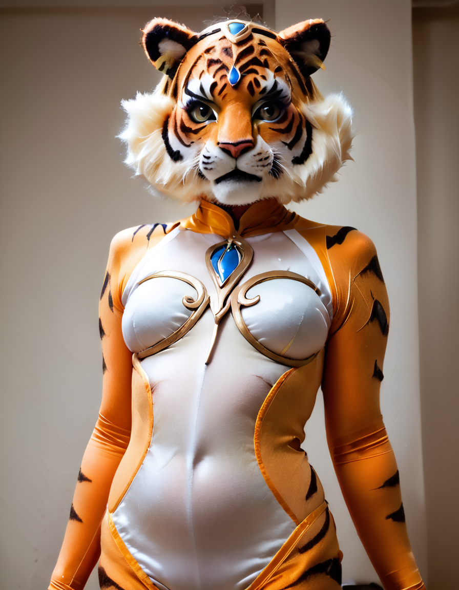 score_9, score_8_up, score_7_up, score_6_up, score_5_up, score_4_up, source_anime, , FurryCos, Tiger, cosplay, costume, realistic