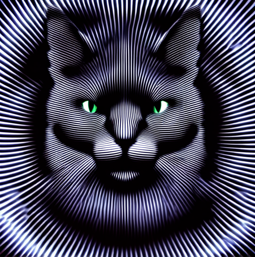 vibracol  black cat, dark atmosphere, very detailed  <lora:vibracol:1>