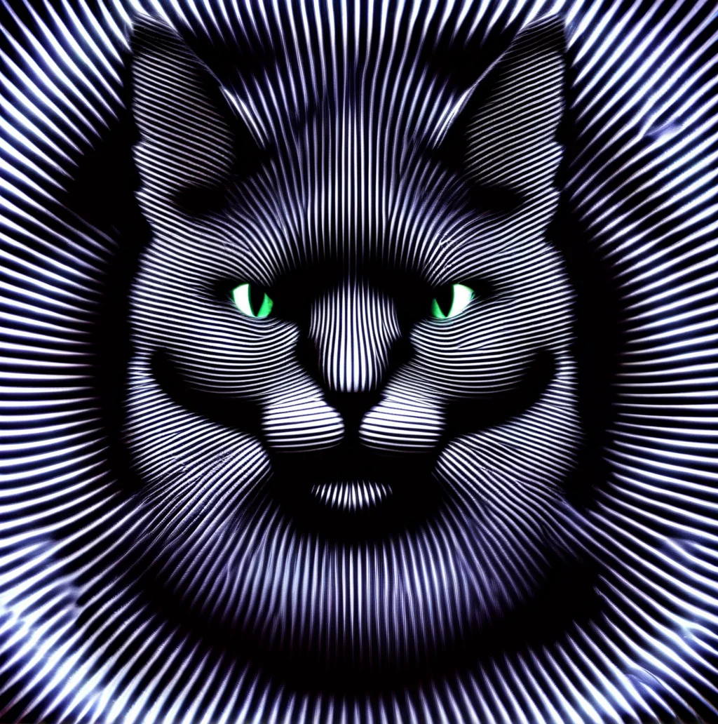 vibracol black cat, dark atmosphere, very detailed <lora:vibracol:1>