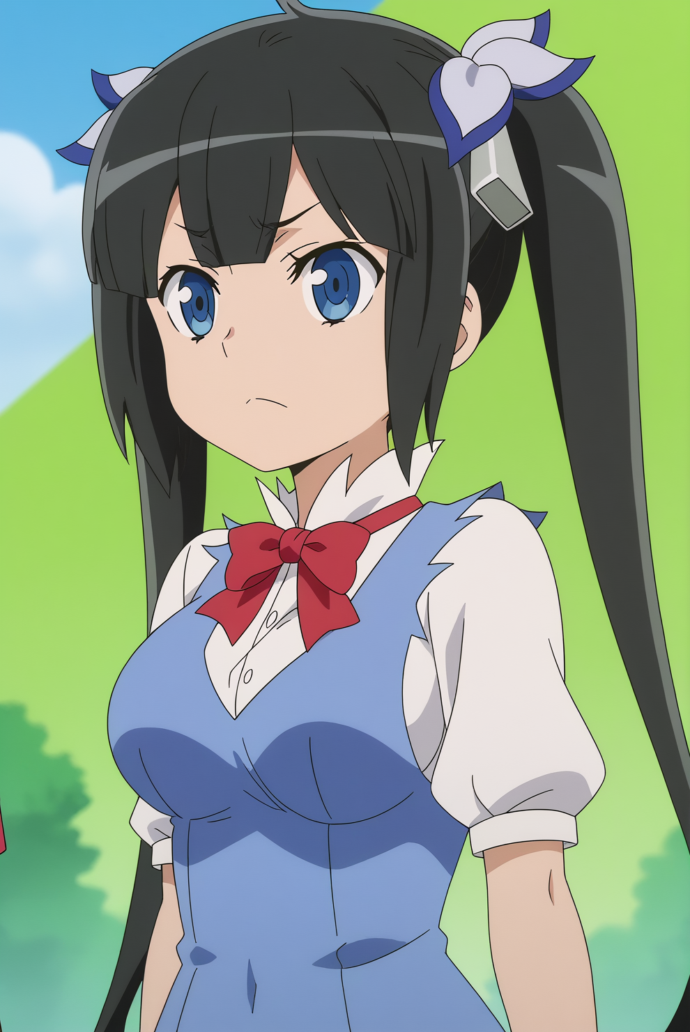 Hestia, anime screencap <lora:Danmachi-Hestia-PDXL:0.8>