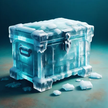 a chest,ice, <lora:Ice:1>