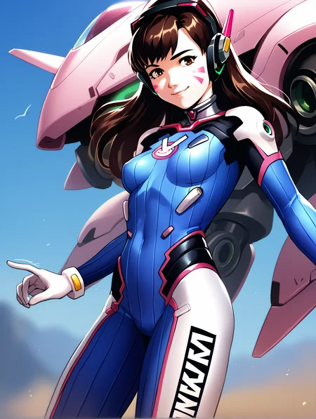 score_9, score_8_up, score_7_up, <lora:mikagura-v2-ponyxl:1>
1girl, solo, d.va \(overwatch\), meka \(overwatch\), smile, motion lines