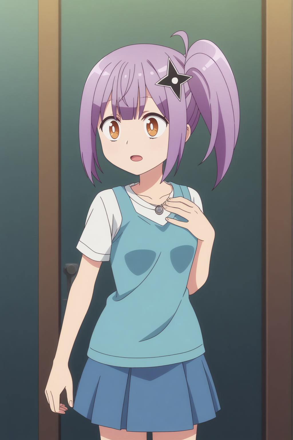 Satoko Kusagakure, anime screencap, anime coloring, score_8_up <lora:Ninja_to_Koroshiya_no_Futarigurashi_-_Satoko_Kusagakure_-_PDXL:0.8>