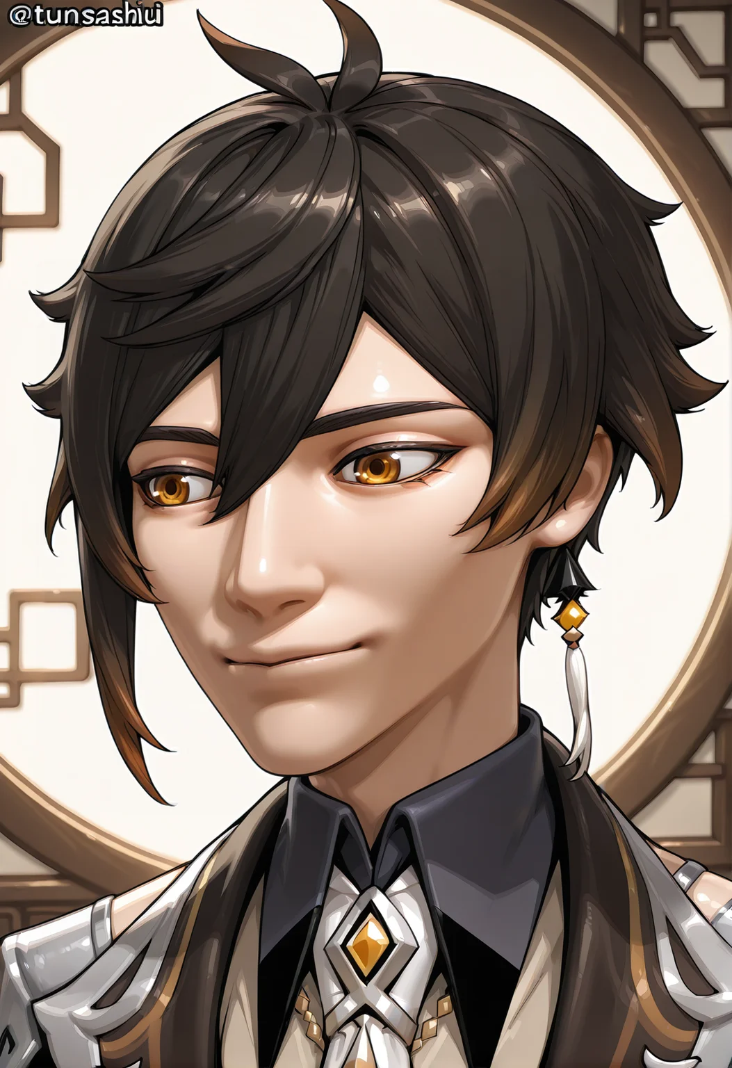 <lora:tungtungtungsahur_illustrious-000022:1>,
TungtungtungSahur,looking_to_the_side,portrait,looking_away,
zhongli \(genshin impact\),1boy