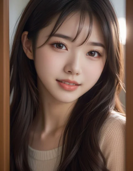 <lora:spo_sdxl_10ep_4k:0.5>,
girl, (kawaii:1), (looking at viewer:1), focused, masterpiece, best quality, highres, 8k, intricate, elegant, highly detailed, dynamic lighting, (blurry background:1),
extremely detailed eyes and face and skin, (symmetrical clear eyes:1.3), (slim face:1.2), realistic, photorealistic, realistic skin, (sharp:1.15), real eyes, real skin, gravure,
<lora:age_slider_v4:-0.5>, <lora:beautiful_girl_ver2:0.4>, majicmix_style, <lora:DetailedEyes_V3:1>,
BREAK
1japanese girl, solo, (natural lighting), wavy hair, (dark brown eyes), (from side), expressionless, closed mouth, looking at viewer, long hair, black and brown hair, portrait, lips, parted lips, nose, smile, blurry, head tilt, depth of field, black eyes, close-up,