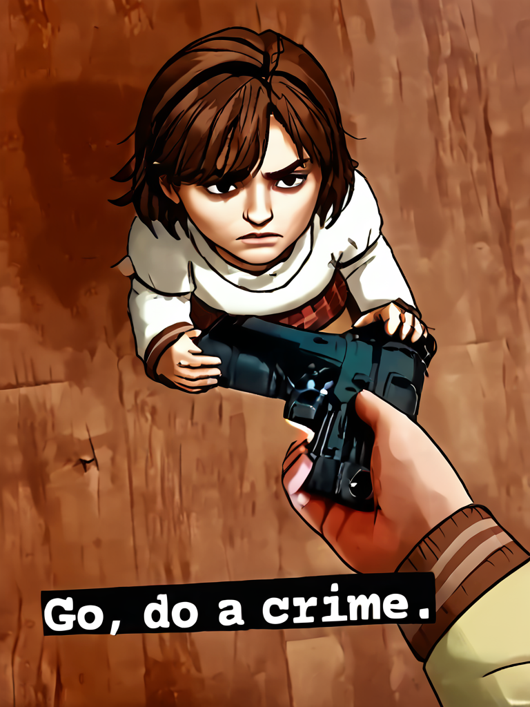 source_3d, score_7_up, <lora:Angela Orosco (Silent Hill 2):0.85> sh2angela, brown hair, go do a crime, <lora:go_do_a_crime:0.95>