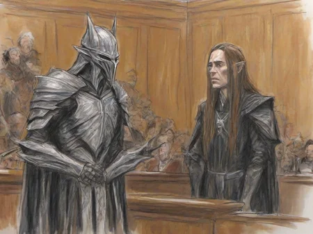 Masterpice,High Quality,
<lora:PE_CourtRoomSketch:0.8> PECourtRoomSketch,courtroom,
sauron from lord of the rings,armor