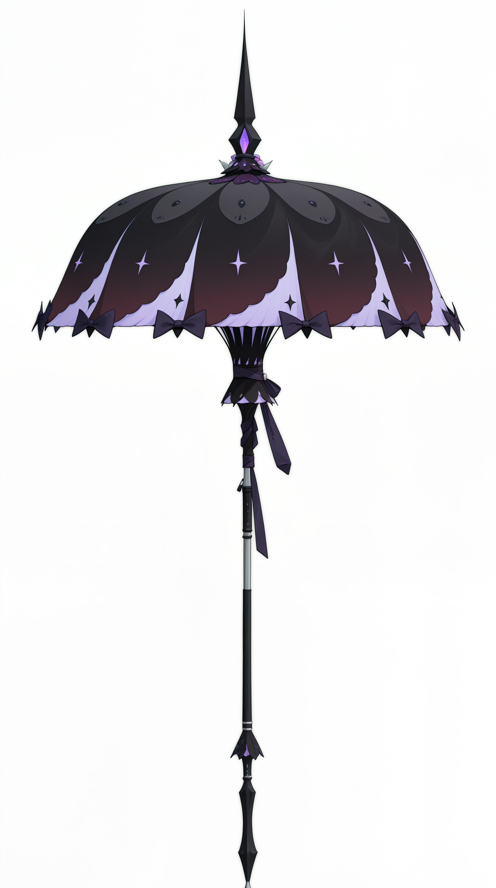 masterpiece, best quality, simple background, white background, amazing quality, very aesthetic, absurdres, best quality, 4k, upscale,    Vivian_zzz, black umbrella, no humans,  <lora:Vivian_ZZZILLUS:1>