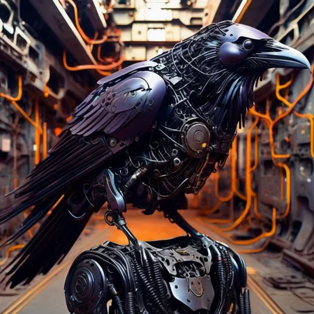 techmai raven<lora:techmai:1>