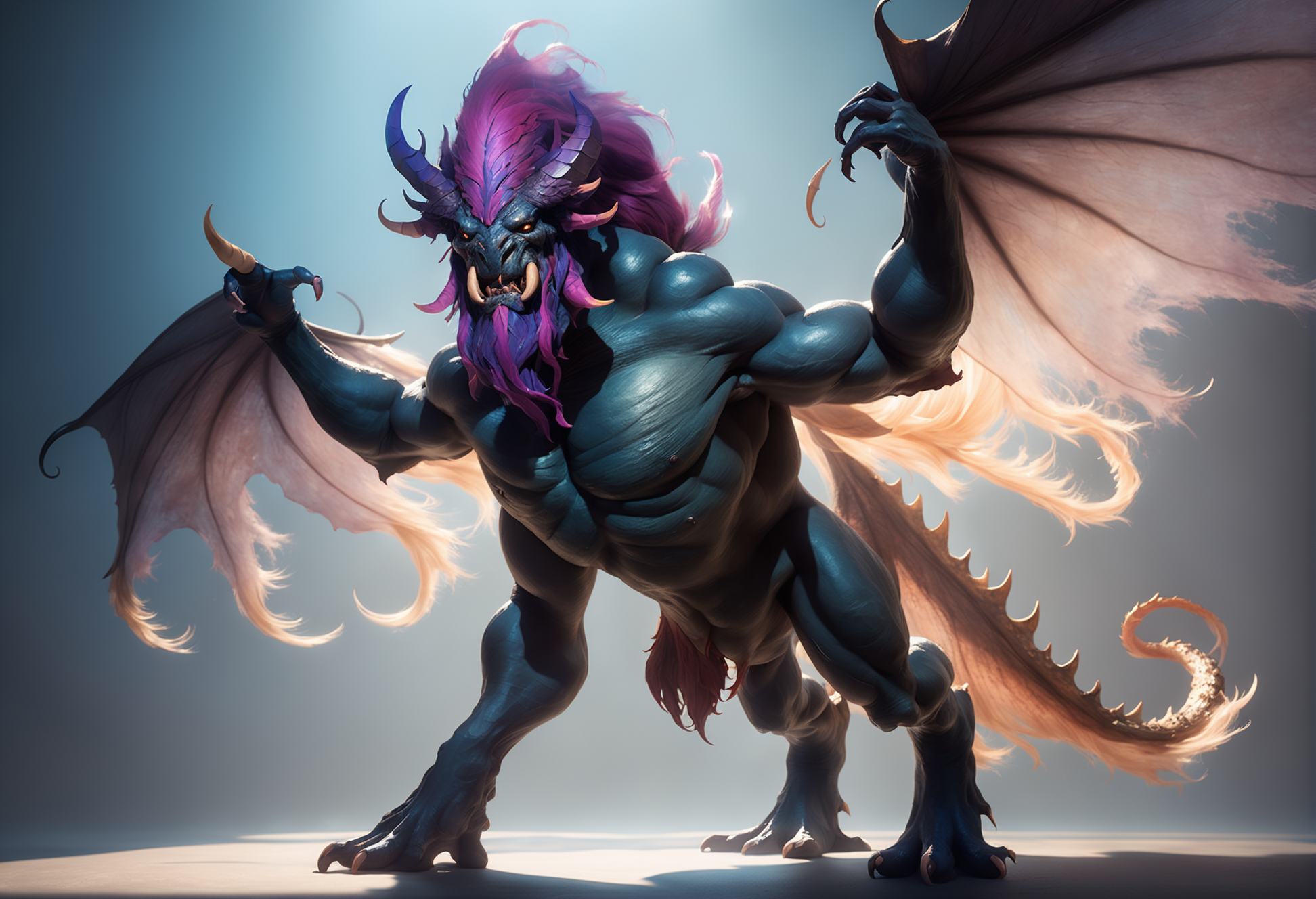 fantasy creature, cinematic lighting, wispy Barlgura<lora:EnvyMonsterXL01:1>