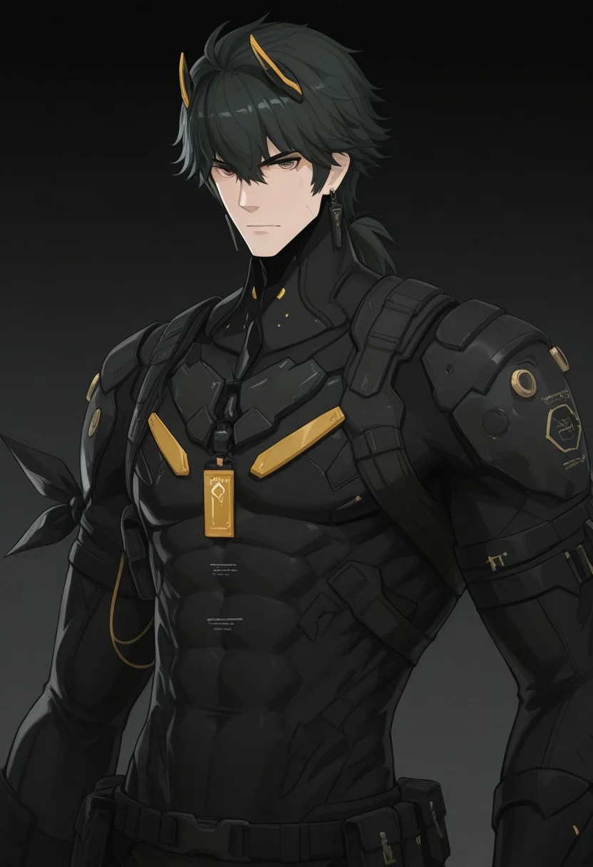 punishinggrayraven, 1boy, solo,
