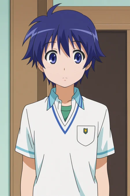 naoya touhara, anime coloring <lora:Astarotte_no_Omocha_-_illustrious:0.8>