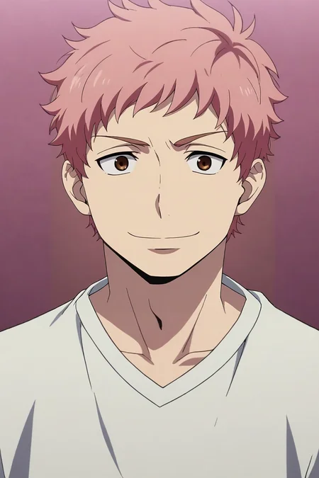 score_9, score_8_up, score_7_up, source_anime, rating_safe, intricate details, anime screencap, anime coloring, , , , 1boy, solo, male focus, <lora:renzou_shima_pony:0.9>, renzou_shima, pink hair, brown eyes, short hair, haunted ballroom, dusty chandelier, broken mirrors, ghostly light, waltz pose, eerie smile, moonlight, , <lora:sdxl_lightning_8step_lora:1>