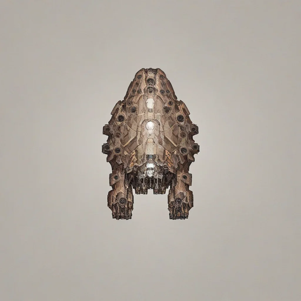 <lora:Starsector_Ship_Pony_LORA:1>, simple background, spaceship, lowtech, capital