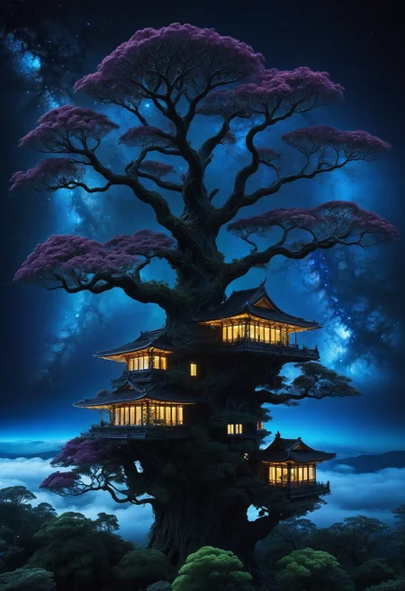 embedding:lazympos, megastructure, tree, above clouds, organic, detailed, dark, night, glowing, neon lights, <lora:Challenge_Winnifier_2025-04:0> <lora:Organic_Macabre:1>