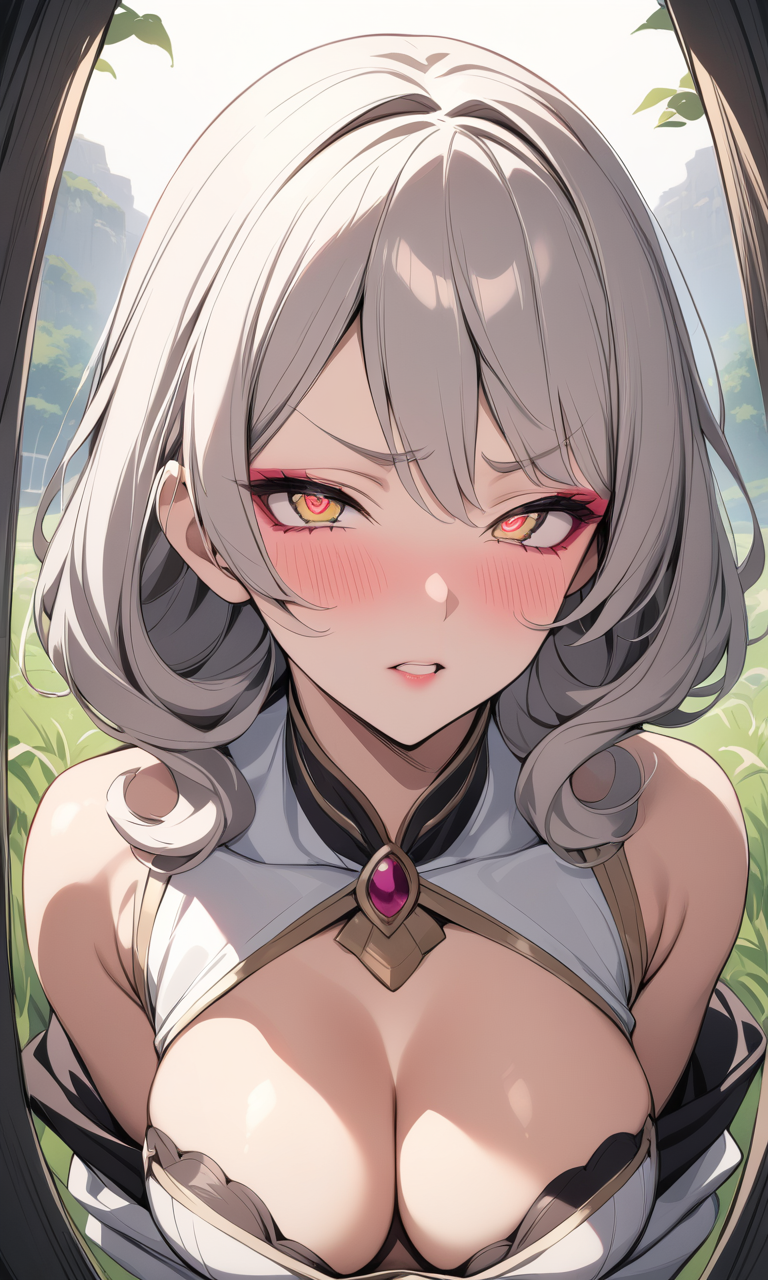 p0rtr4it4NDbu5t, (medium close-up shot), portrait, focus on face, bust, (chest and face), sparkling eyes, eye shadow, defined eyebrows, mascara, beautiful lips, (makeup), ahegao:1.2, blush, blushing, perfect face, cleavage, masterpiece, best quality, highres, best illumination, depth of field, detailed background, complex background, perspective with background