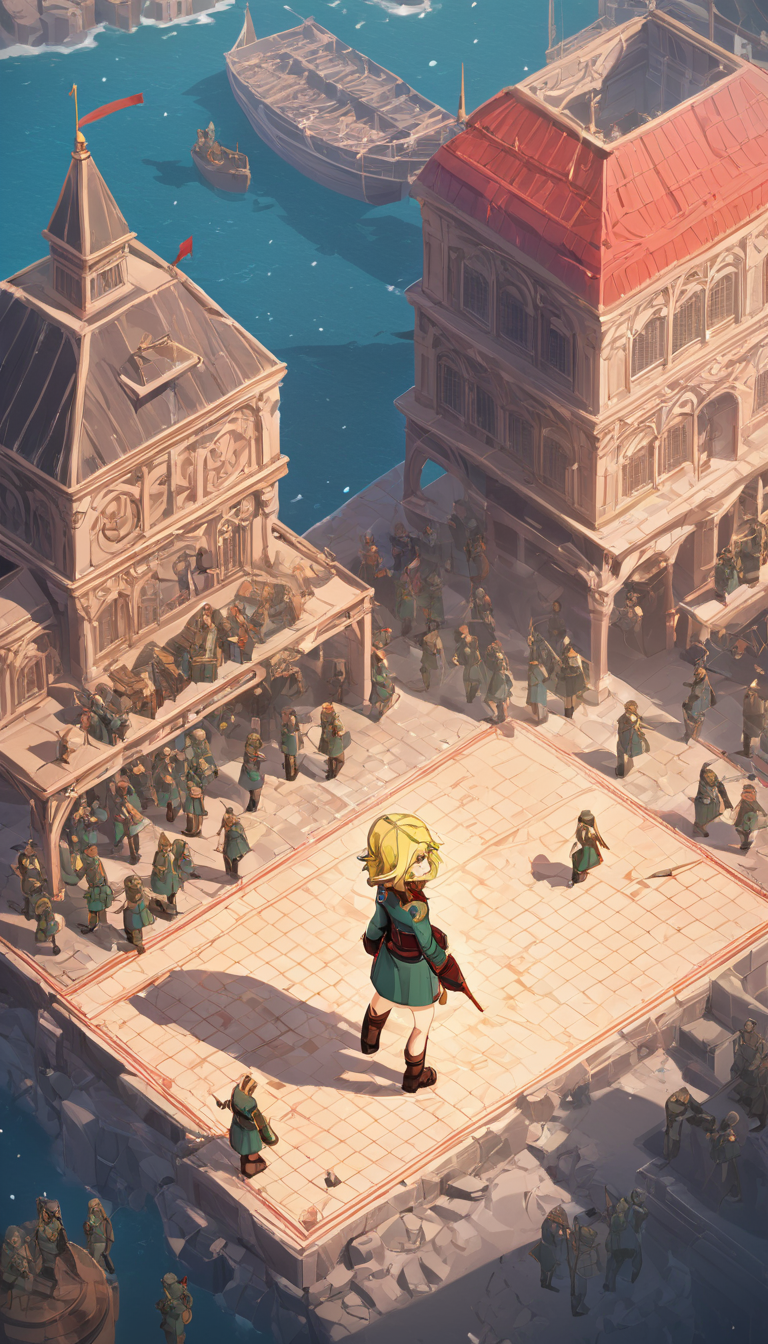 isometric style Cinematic scene, hero view, Tanya Degurechaff, Youjo Senki <lora:tanya_degurechaff_xl_v5:1>, action pose, masterpiece, best quality, high quality, highres, absurdres  . vibrant, beautiful, crisp, detailed, ultra detailed, intricate