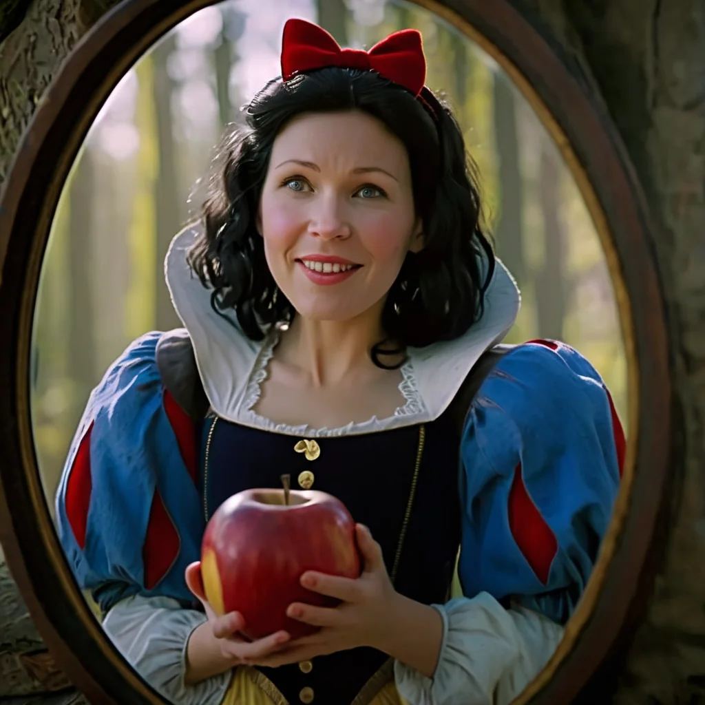 cinematic film still of  <lora:Snow White v3:1>
Snow White a full shot of a woman dressed in a snow white costume In 1500s 15th Century with a big oval shaped mirror in background smiling at camera , shallow depth of field, vignette, highly detailed, high budget, bokeh, cinemascope, moody, epic, gorgeous, film grain, grainy