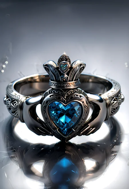 (HD, masterpiece, best quality, ultra detailed), pg-rated, a claddagh ring made out of SilverPulse, add-detail-xl, xl_more_art-full_v1<lora:XL\Style\SilverPulseMorphXL.safetensors:1.0:1.0> <lora:XL\Enhance\add-detail-xl.safetensors:0.8:0.8> <lora:XL\Enhance\xl_more_art-full_v1.safetensors:0.8:0.8>