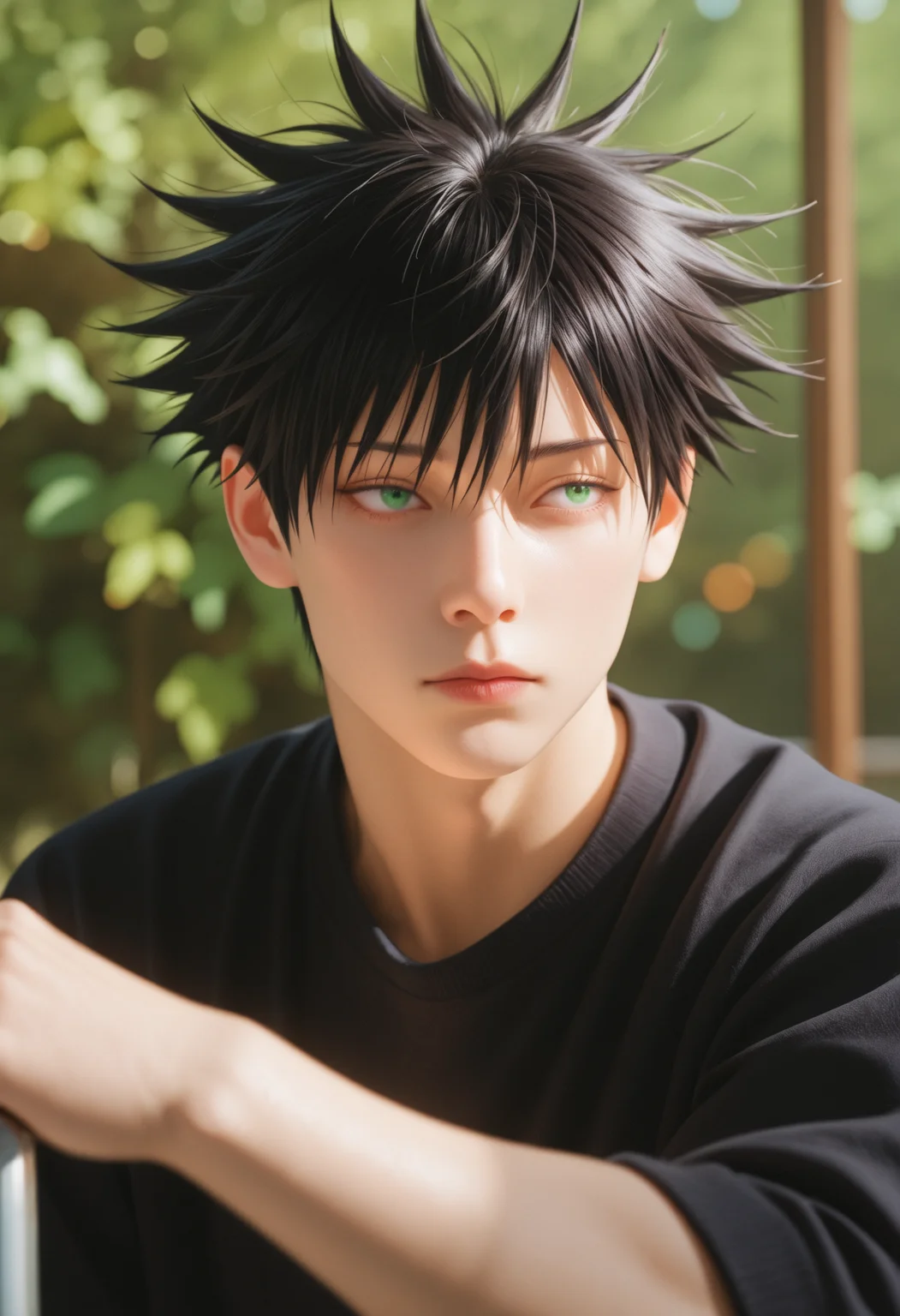 masterpiece, best quality, realistic,
1boy, solo, 
 depth of field, scenery, 
 <lora:Dynamic lighting[IL]:0.85> dynamiclighting
fushiguro_megumi, jujutsu_kaisen, 1boy, black_hair, green_eyes