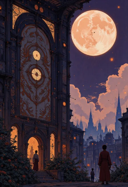  «  A girl is walking next to her pet cat, she approaches the front door, and sees a visage carved in ancient wood » 
