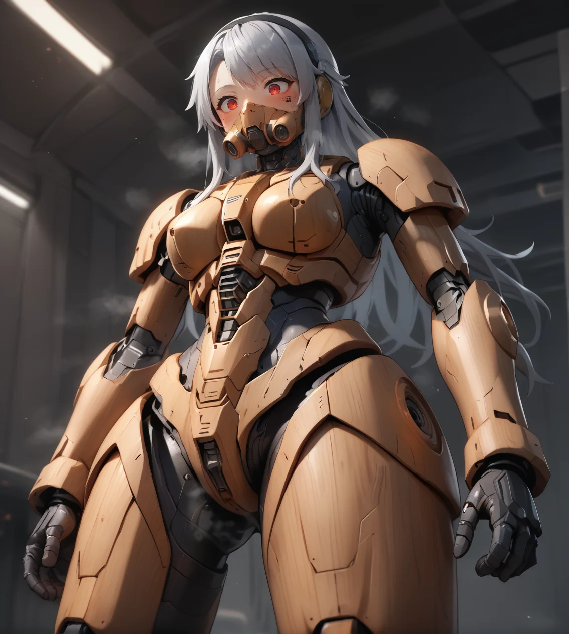 score_9,score_8_up,score_7_up,score_6_up,source anime BREAK,1girl,solo,mecha,science fiction,dark background,science fiction,barcode tattoo,tube,futuristic,cyberpunk,cockpit,space,medium breasts,from below,armor,body armor,gloves,,,sweat,steaming body,zero gravity,covered mouth,oxygen mask,sweat,grey hair,long hair,curly hair,hair pulled back,,hairband,,red eyes,,,,,,,happy,blush
<lora:wooden_10_blocks_comp:0.95>