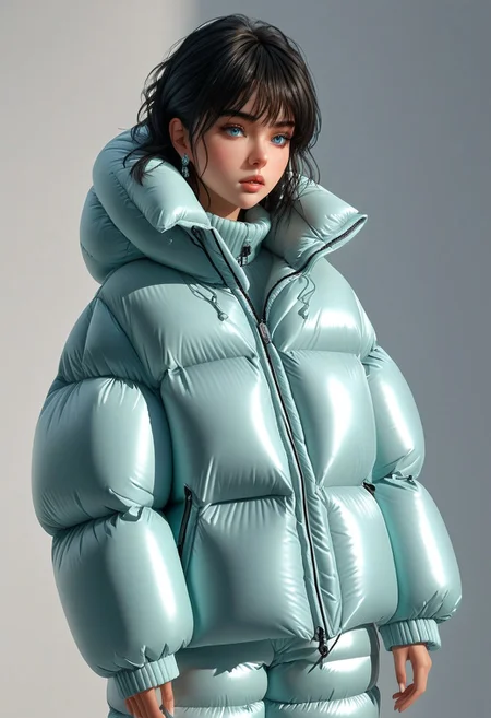 ((((down padded coat)))), ((((puffer pants)))), ((((full body, standing)))), ((((very warm)))), ((((hot)))), indoors, ((((sweating profusely)))), ((((sweat)))), ((((sweatdrop)))) masterpiece, best quality, (((masterpiece, illustration))), (super_detailed, 8k wallpaper, hyper_detailed, ultra_detailed, beautiful_and_delicate, intricate details), (girl, solo,small_girl, small_face), (medium_black_hair, bangs pinned back , single_side_earring) , (disheveled_hair, beautiful_detailed_hands ) , (beautiful_detailed_aqua_eyes), (deepen contour, depth of field, chromatic_aberration, dynamic_light, dynamic_shadow, perfect lumination), padded cuffs, padded collar, Thick padded cuffs, Thick padded collar, <lora:Collar-SDXL:0.6>, <lora:Cuffs-SDXL:0.6>, <lora:Puffer_Jacket_and_Down_Jacket_-_Extra_Puffy_Jackets:0.4>, <lora:snowpants_v1:0.4>, <lora:detailed_notrigger:1>
