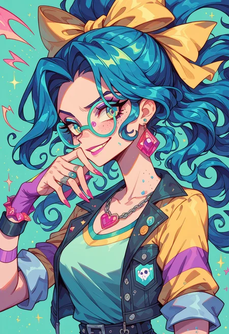 score_9,score_8_up,score_7_up,score_6_up, 1girl, Monster Prom, Polly Geist