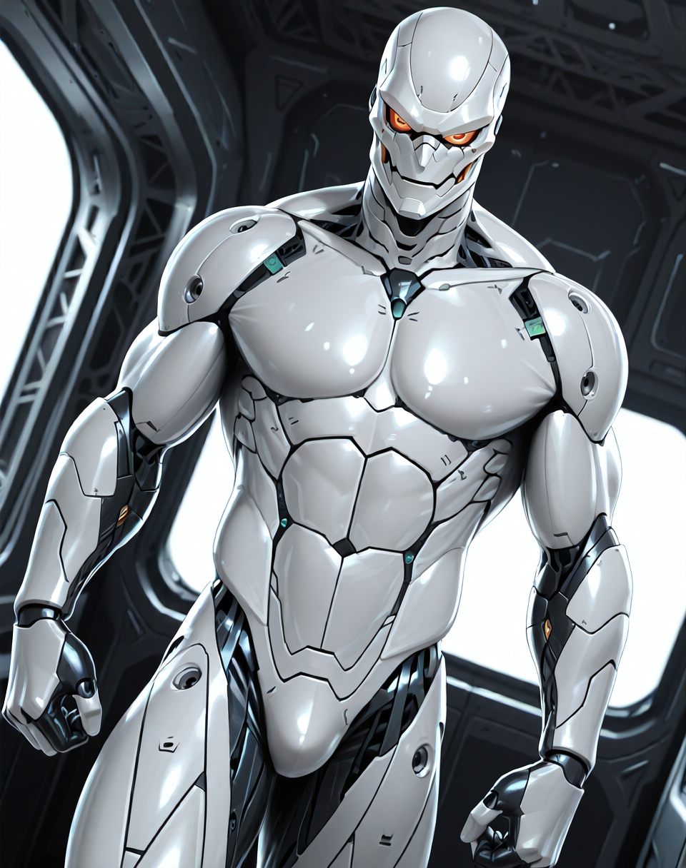 <lora:T_3000_(Terminator)_(Illustrious)_(AD):1> T 3000, muscular, robot, 
((
interior, science fiction, 
dutch angle, dynamic action, male focus, solo, fully armored, villain, sexy male physique, solo, powerful, superiority, hyper muscular, 
)),
BREAK: very awe, aesthetically pleasing, masterpiece, best quality, amazing quality, very aesthetic, depth of field, absurd details, depth of field, atmospheric rendering, natural shading, soft shading, 
BREAK: lazympos, lazypos (3),