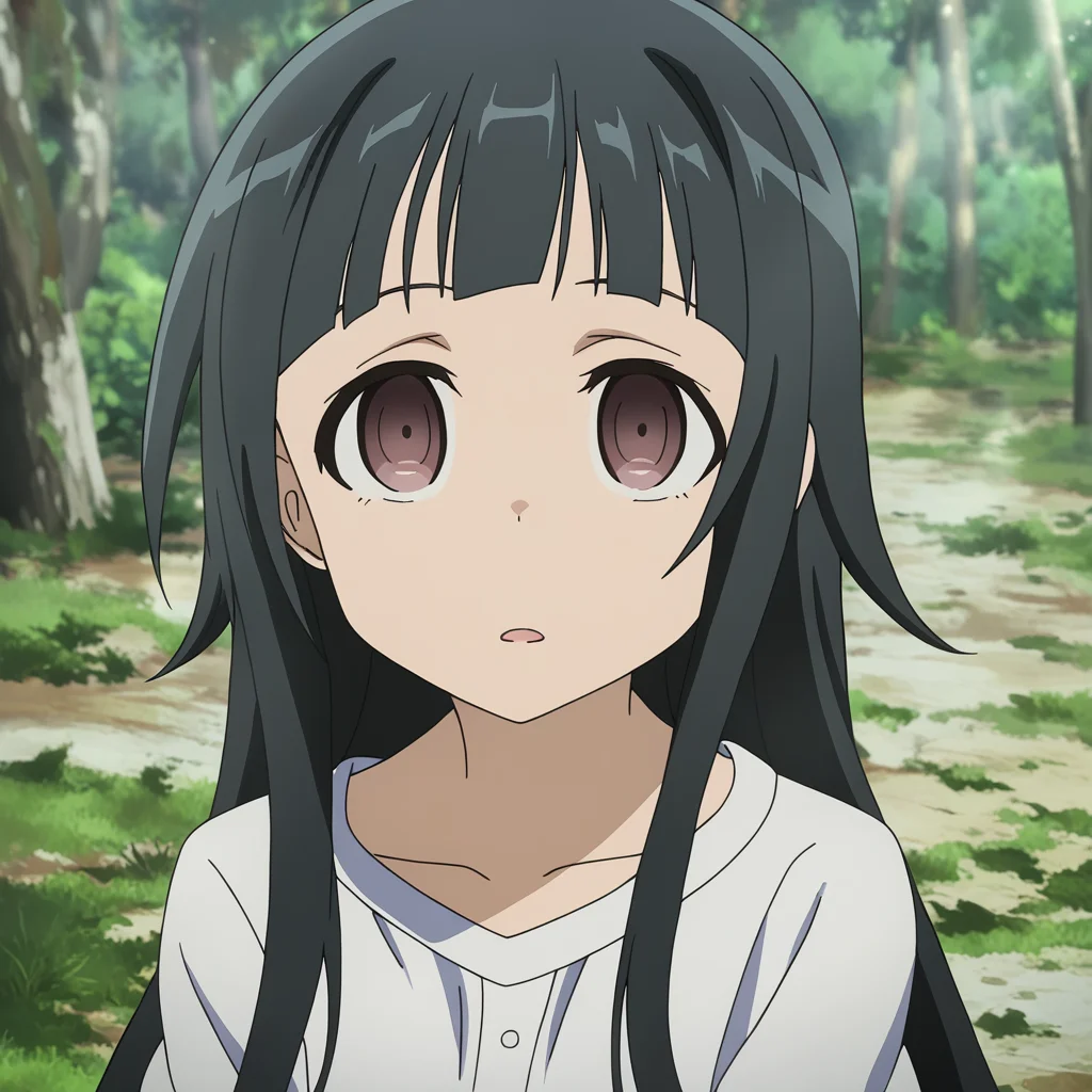 <lora:Yui SAO v-pred:1> 5w0rd, yui (sao) ,              white dress, white dress, forest, looking at viewer, upper body, blank eyes, ,                             ,masterpiece, best quality,  very aesthetic
