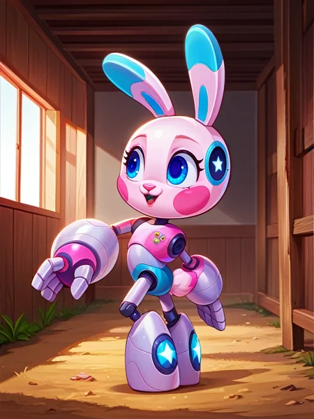 cartoon, anime style, very aesthetic, best quality, absurdres, masterpiece, vibrant colors, newest, scenery, depth of field, high-resolution, high definition, visually appealing, soft lighting, dreamy, playful atmosphere, manga style, supernatural elements, (explicit content), (erotic atmosphere), seduced, (full body), explicit pose, in a dimly lit factory, (intense sex), forcefully intimate, (animalistic behavior), (barn scenery), sex robot, bunny ears, pink purple design, glowing blue eyes, mechanical limbs, glossy metallic finish, pink LED accents, futuristic aesthetic, inspired by Umipi, cartoon, anime style, very aesthetic, best quality, absurdres, masterpiece, vibrant colors, newest, scenery, depth of field, high-resolution, visually appealing, dreamy vibe, zPDXLxxx, zPDXLrl, zPDXL3, zPDXL2, saturday night fever, annoyed, <lora:Midnight1111_H34RTBL00M:0.8>