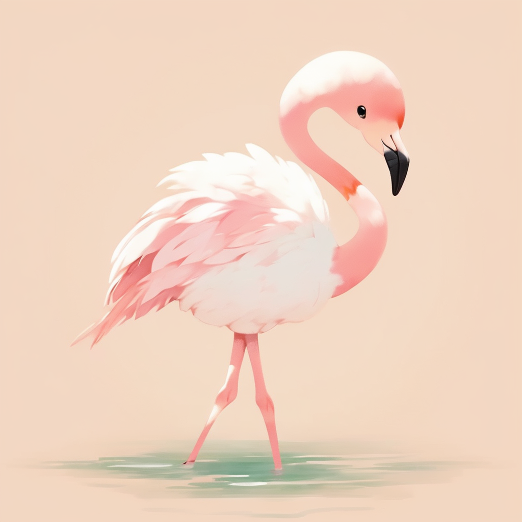 cute flamingo. solo.
 <lora:loha_animal_sdxl:1>