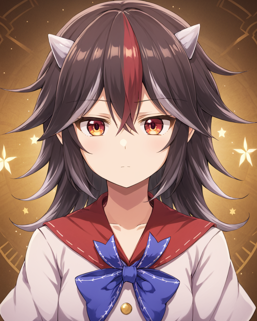kijin seija,1girl, horns, solo, bow, character_name
<lora:kijin_seija_image4523_2023-12-20-000008:1>,star-shaped_pupils,symbol-shaped_pupils,. gorgeous,key visual, vibrant, studio anime,award-winning, professional, highly detailed,high budget, cinemascope