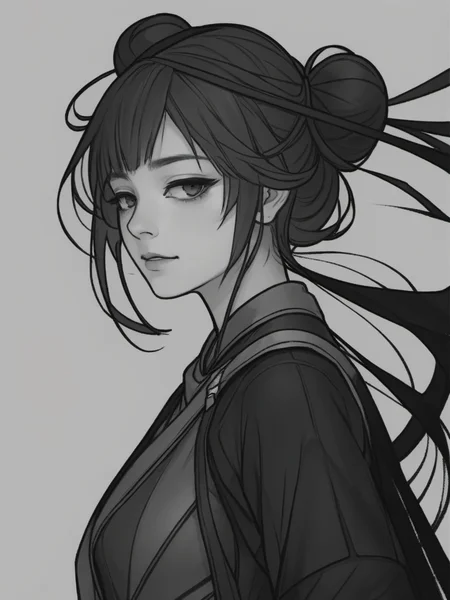 Dark, clear lines, 1girl, <lora:XYå 大:0.6>