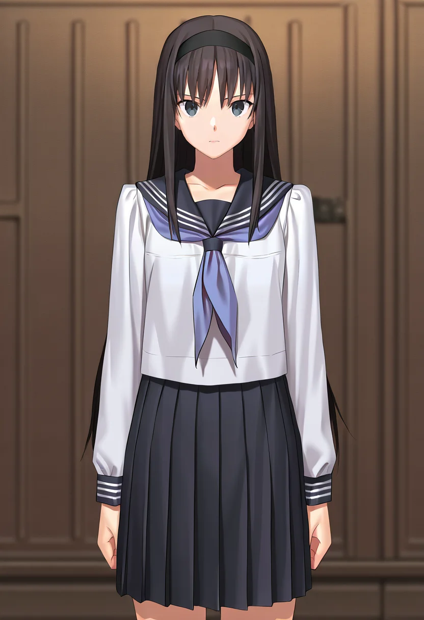 1girl, toono akiha, akiha1, sensitive, cowboy shot, school uniform, looking at viewer, masterpiece, best quality, 8k, absurdres, very aesthetic,
<lora:toono_akiha:0.8>